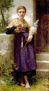 Adolphe William Bouguereau Spinner oil painting artist